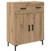 vidaXL Highboard Artisan-Eiche 69,5 x 34 x 180 cm Holzwerkstoff