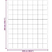 vidaXL Ganzjahresbettdecke Gepolstert Grün 220 x 260 cm Mikrofaser