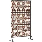 vidaXL Sichtschutz 100 x 50 x 180 cm Wetterfeststahl Rostoptik