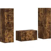 vidaXL TV-Schrankset 5 pcs Geräucherte Eiche Holzwerkstoff