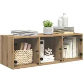 vidaXL Wandschrank 102 x 37 x 35 cm Holzwerkstoff Artisan-Eiche