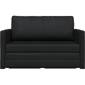vidaXL Schlafsofa Schwarz 124 x 71 x 78 cm Kunstleder