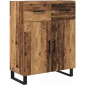 vidaXL Highboard 2 stk. Altholz 69,5 x 34 x 180 cm