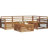 vidaXL Outdoor-Sofagarnitur 5 pcs Natur Massivholz Akazie