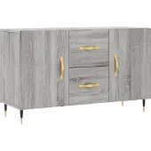 vidaXL Sideboard Grau Sonoma 100x36x60 cm Holzwerkstoff