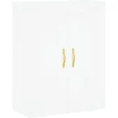 vidaXL Wandschrank Weiß 69,5x34x90 cm Holzwerkstoff