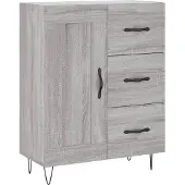 vidaXL Sideboard Grau Sonoma 69,5x34x90 cm Holzwerkstoff
