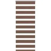 vidaXL Doppelrollo Braun 55x100 cm Stoffbreite 50,9 cm Polyester