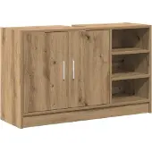 vidaXL Badezimmerschrank Artisan-Eiche 90 x 29 x 55 cm Holzwerkstoff