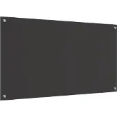vidaXL Küchenrückwand Dunkelgrau 110 x 60 cm Gehärtetes Glas