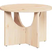 vidaXL Couchtisch Natur 50 x 50 x 35 cm Massivholz Kiefer