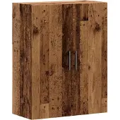 vidaXL Wandschrank Altholz-Optik 69,5x34x90 cm