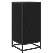 vidaXL Sideboard Schwarz Eichen-Optik 35,5 x 35 x 76 cm