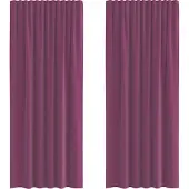 vidaXL Voile Vorhänge mit Stangentaschen 2 Stk. Lila