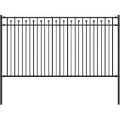 vidaXL Spitzenzaun BAARLO 200 x 150 cm Pulverbeschichteter Stahl