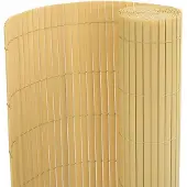 vidaXL Gartenzaun Doppelseitig 110x400 cm Gelb