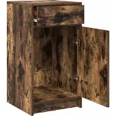 vidaXL Sideboard Geräucherte Eiche 40 x 40,5 x 75 cm Holzwerkstoff