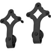 vidaXL Schiebetürbeschlag-Set SKIEN 183 cm Stahl Schwarz