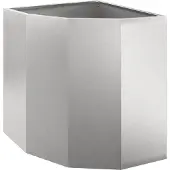 vidaXL Eckpflanzer Silber 45 x 45 x 50 cm Edelstahl