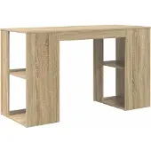 vidaXL Schreibtisch Sonoma-Eiche Holzwerkstoff 130 x 50,5 x 75 cm