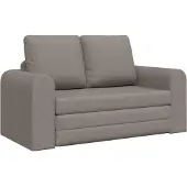 vidaXL Schlafsofa 60cm Taupe Stoff
