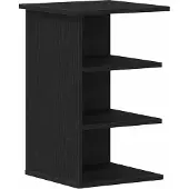 vidaXL Seitenschrank Schwarz Eichen-Optik 35 x 35 x 55 cm