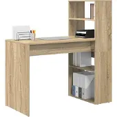 vidaXL Schreibtisch Sonoma-Eiche Holzwerkstoff 113 x 54 x 120 cm