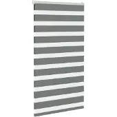 vidaXL Doppelrollo Dunkelgrau 70x150 cm Stoffbreite 65,9 cm Polyester