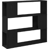 vidaXL TV-Schrankset Schwarz Eichen-Optik 100 x 24 x 94 cm