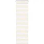 vidaXL Doppelrollo Marmorbeige 45x100 cm Stoffbreite 40,9 cm Polyester