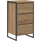 vidaXL Sideboard Kunsthandwerk Eiche 42 x 36 x 75,5 cm Holzwerkstoff