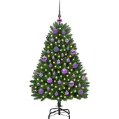 vidaXL Lumi (mit 150 LEDs und lilafarbenen Bällen)