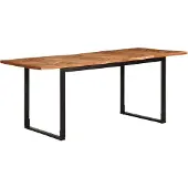 vidaXL Esstisch 180x90x75 cm Massivholz Akazie