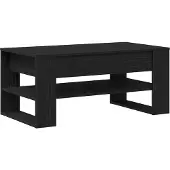 vidaXL Couchtisch Schwarz Eichen-Optik 102 x 55 x 45 cm Holzwerkstoff