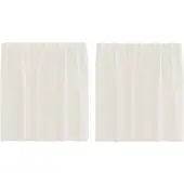 vidaXL Voile Vorhänge mit Lasche 2 Stk. Creme