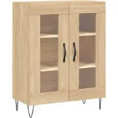 vidaXL Highboard Sonoma-Eiche 69,5x34x180 cm Holzwerkstoff