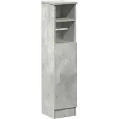 vidaXL Badezimmerschrank mit Rollenhalter Betongrau 20,5x22x90 cm