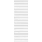 vidaXL Doppelrollo Weiß 80x200 cm Stoffbreite 75,9 cm Polyester