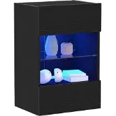 vidaXL TV-Schrankset Schwarz 40 x 30 x 60,5 cm Holzwerkstoff