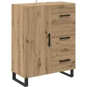 vidaXL Highboard 2 Stk. Artisan-Eiche 69,5 x 34 x 180 cm