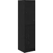 vidaXL Highboard Schwarz Eichen-Optik 35 x 37 x 142 cm Holzwerkstoff