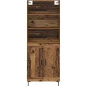 vidaXL Highboard Altholz 69,5 x 34 x 180 cm Holzwerkstoff