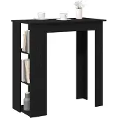 vidaXL Bartisch 102 x 50 x 103,5 cm Holzwerkstoff Schwarz Eichen-Optik
