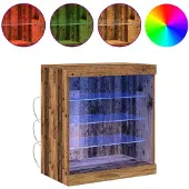 vidaXL LED-Sideboard Altholz 60,5 x 37 x 67 cm Holzwerkstoff