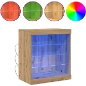 vidaXL LED-Sideboard Artisan-Eiche 60,5 x 37 x 67 cm Holzwerkstoff