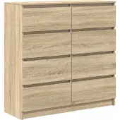 vidaXL Sideboard Sonoma-Eiche 100x35x99 cm Holzwerkstoff