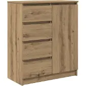 vidaXL Sideboard mit Schubladen Artisan-Eiche 71x35x84cm Holzwerkstoff