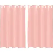 vidaXL Voile Vorhänge mit Ösen 2 Stk. Rosa 140x175 cm