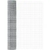 vidaXL Bodenmontierter Euro-Zaun 10 x 1,6 m Verzinkter Stahl Silber