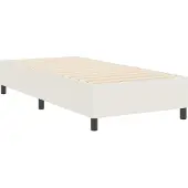 vidaXL Plattformbettgestell Creme 100 x 200 cm Cordstoff